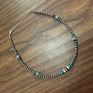 Authentic Navajo pearl / turquoise choker
